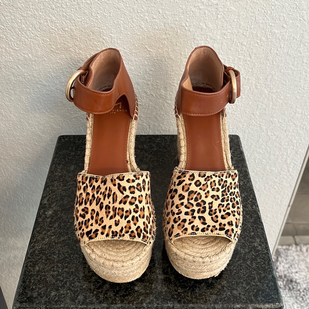 Marc Fisher Leopard Espadrilles